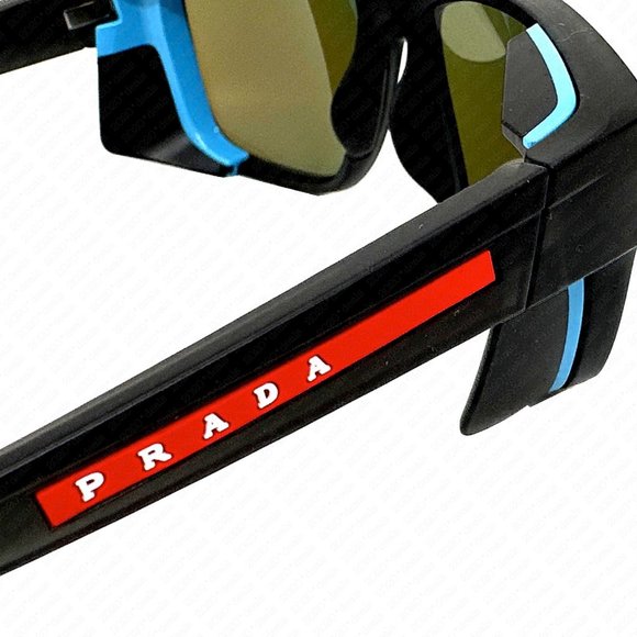 Prada Linea Rossa Sport PS 07WS 13C08R 59mm Grey Rubber Transparent Sunglasses - Picture 11 of 13